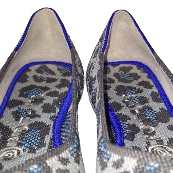 Rothys Size 6.5 Grey Spot Animal Print‎ The Flat Shoes - Picture 4 of 11
